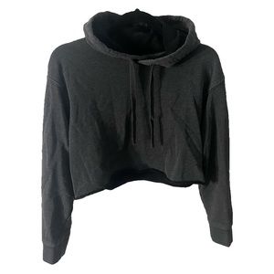 H&M Basic Gray Cropped Hoodie